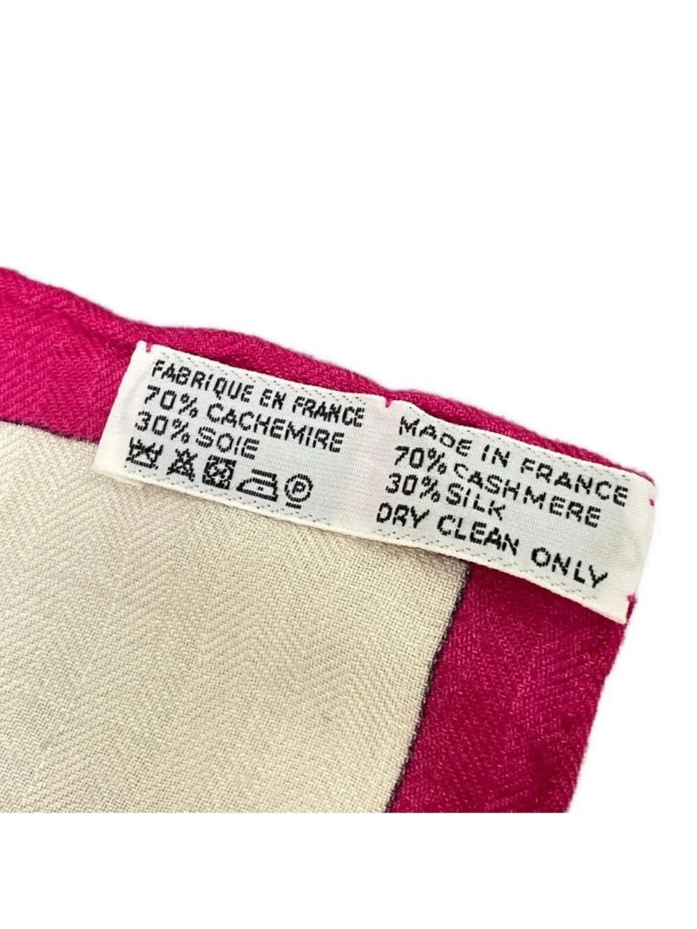 Hermes Shawl Carre 140 Ivory Red Multi Cavalcadour Floral Pattern Cashmere Silk